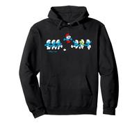 Pitufos Big Papa Equipo De Dibujos Animados 80s 90s Lindo Retro Divertido Clásico Sudadera con Capucha