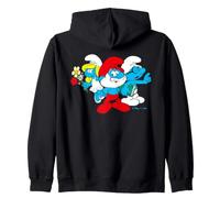 Pitufos Big Papa Pitufina Inteligente Dibujos Animados 80s 90s Retro Pose Sudadera con Capucha