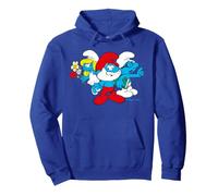 Pitufos Big Papa Pitufina Inteligente Dibujos Animados Retro 80s 90s Pose Sudadera con Capucha