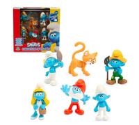 Pitufos - Multipack de 6 pcs mini figuras Smurfs, Set minifiguras coleccionables, Incluye al gato villano Azrael, Desarrolla habilidades motoras y juego imaginativo, Niños de 3 años, Famosa (PUF14100)