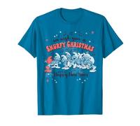 Pitufos Navidad Pitufos Navidad Village Chior Trending Festive Camiseta
