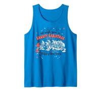 Pitufos Navidad Pitufos Navidad Village Chior Trending Festive Camiseta sin Mangas