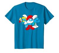 Pitufos Niños Big Papa Pitufina Inteligente Dibujos Animados Retro 80s 90s Camiseta