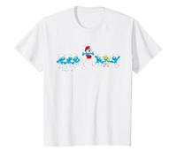 Pitufos Niños Big Papa Team Cartoon 80s 90s Lindo Clásico Retro Camiseta
