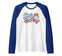 Pitufos Papa Pitufo Papá Abuelo Día del Padre Retro Mejor Amigo Camiseta Manga Raglan