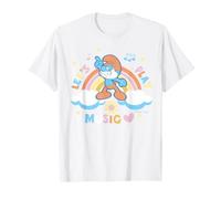 Pitufos Papa Pitufo Papá Bailando Diversión Cultura Pop Tendencias Cool Camiseta
