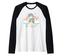 Pitufos Papa Pitufo Papá Bailando Diversión Cultura Pop Tendencias Cool Camiseta Manga Raglan