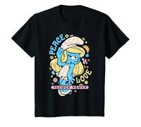 Pitufos Película Pitufina Verano Paz & Amor Flower Power Kids Camiseta