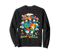 Pitufos Personaje Pose Paz Amor Felicidad Mejor Amigo Retro Sudadera