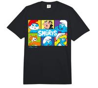 Pitufos Personajes Principales Collage Papa Pitufina Gargamel Retro Comfort Colors Adult Heavyweight T-Shirt