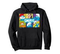 Pitufos Personajes Principales Collage Papa Pitufina Gargamel Retro Sudadera con Capucha