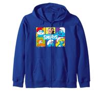 Pitufos Personajes Principales Collage Papa Retro Pitufina Gargamel Sudadera con Capucha