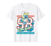 Pitufos Pitufina College University 50s Animadora Atlética Camiseta