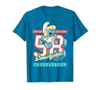 Pitufos Pitufina College University Cheerleader 50s Atlético Camiseta