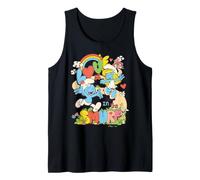 Pitufos Pitufina Día de San Valentín Amor Romance Beso Corazón Retro Camiseta sin Mangas