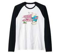 Pitufos Pitufina Día de San Valentín Sentirse Amado Corazón Clásico Camiseta Manga Raglan