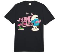 Pitufos Pitufina Día de San Valentín Sentirse Amado Corazón Clásico Comfort Colors Adult Heavyweight T-Shirt
