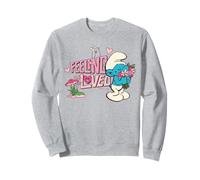 Pitufos Pitufina Día de San Valentín Sentirse Amado Corazón Clásico Sudadera