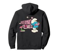 Pitufos Pitufina Día de San Valentín Sentirse Amado Corazón Clásico Sudadera con Capucha