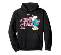 Pitufos Pitufina Día de San Valentín Sentirse Amado Corazón Clásico Sudadera con Capucha