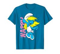 Pitufos Pitufina Feliz Sonrisa Amigos Clásico De Dibujos Animados 80s 90s Camiseta