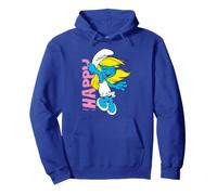 Pitufos Pitufina Feliz Sonrisa Amigos Clásico De Dibujos Animados 80s 90s Sudadera con Capucha