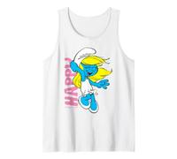 Pitufos Pitufina Feliz Sonrisa Amigos De Dibujos Animados Clásico 80s 90s Camiseta sin Mangas