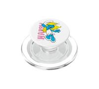 Pitufos Pitufina Feliz Sonrisa Amigos De Dibujos Animados Clásico 80s 90s PopSockets PopGrip para MagSafe