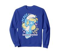 Pitufos Pitufina Flower Power 60s Music Culture Festival Pop Sudadera