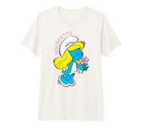 Pitufos Pitufina Girly Pretty Flowers Queen Bee Classic Love Camiseta Premium