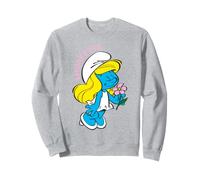 Pitufos Pitufina Girly Pretty Flowers Queen Bee Classic Love Sudadera