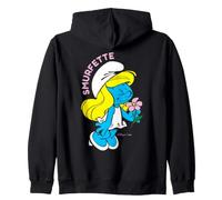 Pitufos Pitufina Girly Pretty Flowers Queen Bee Classic Love Sudadera con Capucha