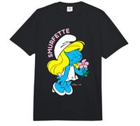 Pitufos Pitufina Girly Pretty Flowers Queen Bee Love Classic Comfort Colors Adult Heavyweight T-Shirt