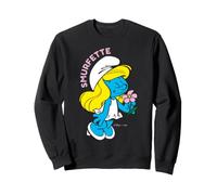 Pitufos Pitufina Girly Pretty Flowers Queen Bee Love Classic Sudadera