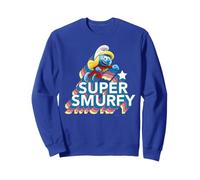 Pitufos Pitufina Super Héroe Chica Poder Clásico Divertido Amigos Sudadera