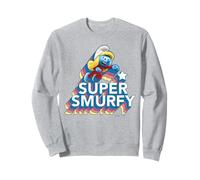 Pitufos Pitufina Super Héroe Chica Poder Diversión Clásico Amigos Sudadera