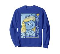 Pitufos Pitufina Tokio Girl Power Retro Japón Póster Arte Divertido Sudadera