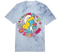 Pitufos Pitufina Verano Primavera Vacaciones Flores Clásico Diversión Comfort Colors Adult Heavyweight T-Shirt