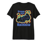 Pitufos Rainbow Dreams Happy Nap Sleepy Pitufo Daydream Retro Camiseta Premium
