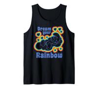 Pitufos Rainbow Dreams Happy Nap Sleepy Pitufo Daydream Retro Camiseta sin Mangas