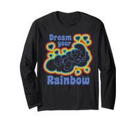 Pitufos Rainbow Dreams Happy Nap Sleepy Pitufo Daydream Retro Manga Larga