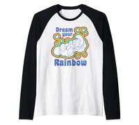 Pitufos Rainbow Dreams Happy Nap Sleepy Pitufo Retro Daydream Camiseta Manga Raglan