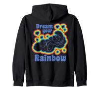 Pitufos Rainbow Dreams Happy Nap Sleepy Pitufo Retro Daydream Sudadera con Capucha