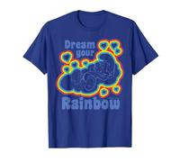 Pitufos Rainbow Dreams Happy Nap Sleepy Retro Pitufo Daydream Camiseta