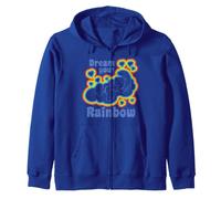 Pitufos Rainbow Dreams Happy Nap Sleepy Retro Pitufo Daydream Sudadera con Capucha