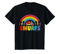 Pitufos Rainbow Village Colorido Amigos Cómic Arte Clásico Camiseta