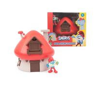 PITUFOS The Smurfs Magic Key Playset Papa House, Casita con Figuras, Casita con figurita de Papa 5 cm, Interior Accesorios Icónicos y Sorpresa del Personaje, +3 años, Famosa (PUF40000)
