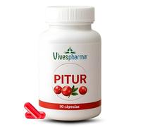 Pitur Prevención para Cistitis e Infección Urinaria | Alivio Natural para la Vejiga con Arándano Rojo, D-Manosa y Vitamina C | 90 Cápsulas | Sin Gluten | Sin Lactosa | 100% Vegetal | Mujeres y Hombres