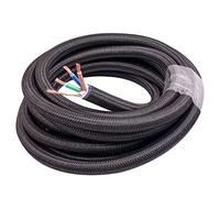 Pitxsgsia Audiófilo 17mm HiFi OCC cable de alimentación CD/IEC reproductor de CA amplificador de CA cable de alimentación 6N DIY HiFi XLR Cable de alimentación a granel 3 metros