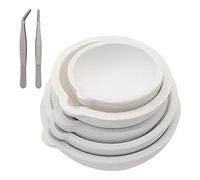 Pitxsgsia - Juego de 7 crisoles de cuarzo de cerámica, crisoles de fundición de cereamica o plata 100/150/250/400G/500G